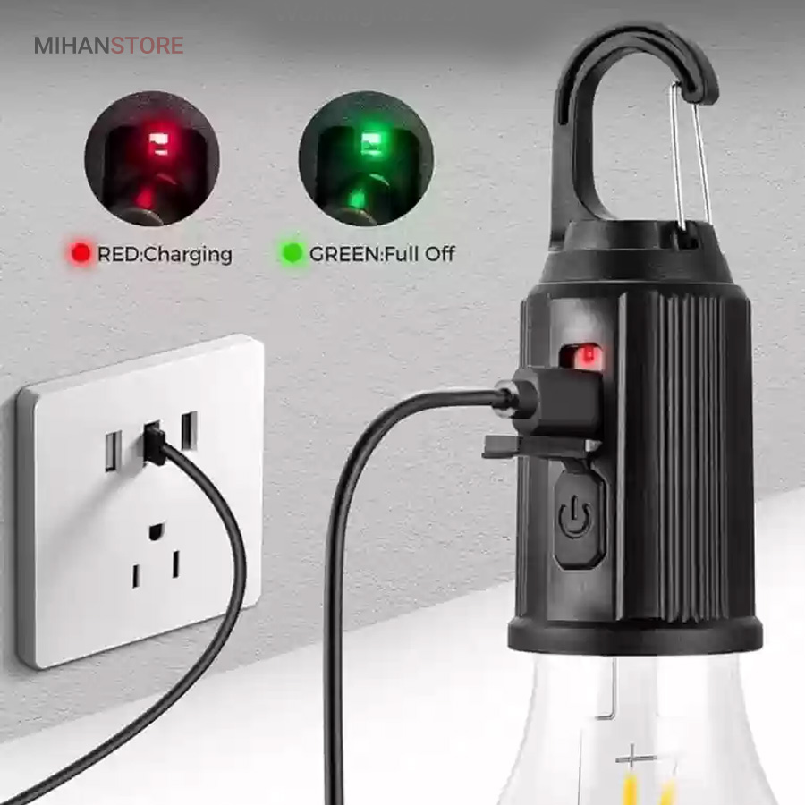 لامپ شارژی کمپینگ فیلامنتی