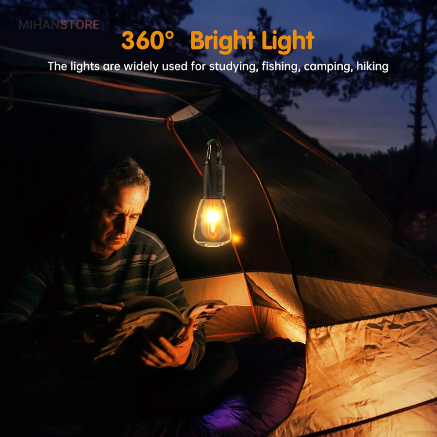 لامپ شارژی کمپینگ فیلامنتی