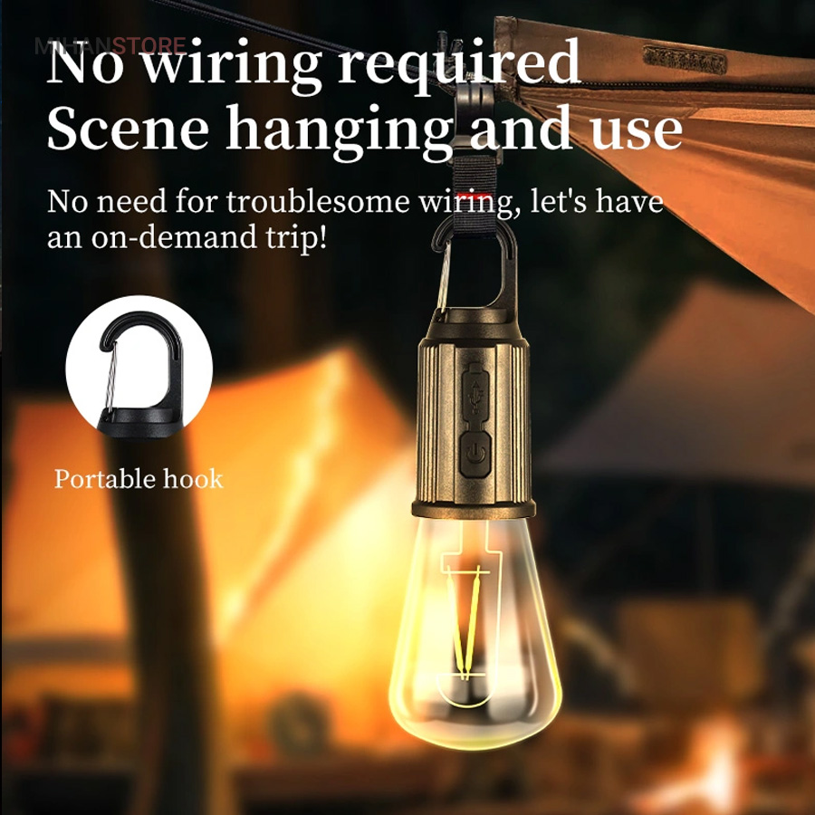 لامپ شارژی کمپینگ فیلامنتی