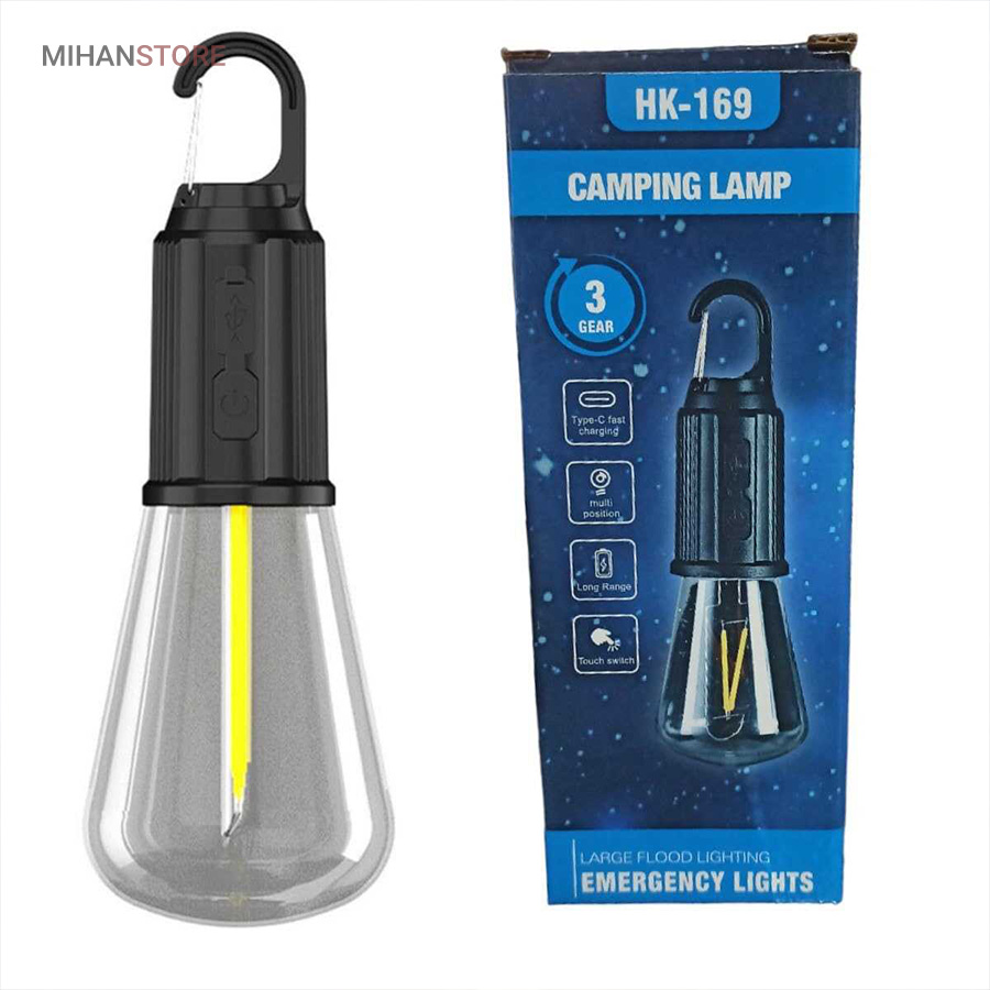 لامپ شارژی کمپینگ فیلامنتی