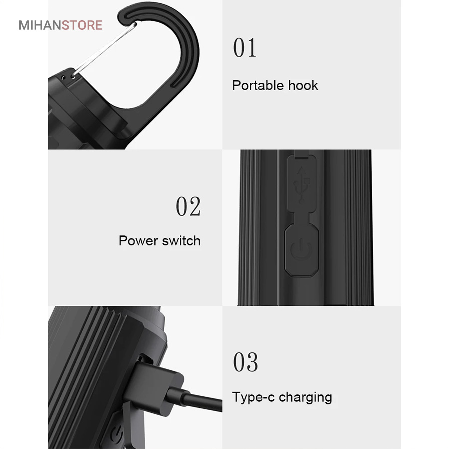 لامپ شارژی کمپینگ فیلامنتی