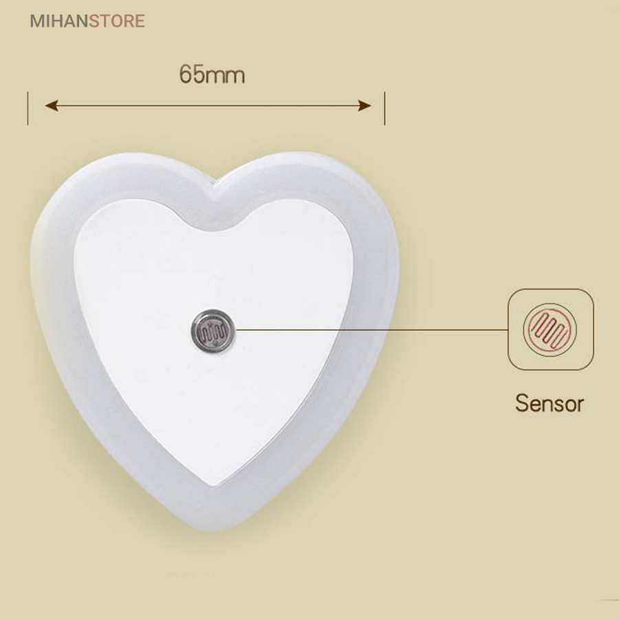 چراغ خواب سنسور دار Heart