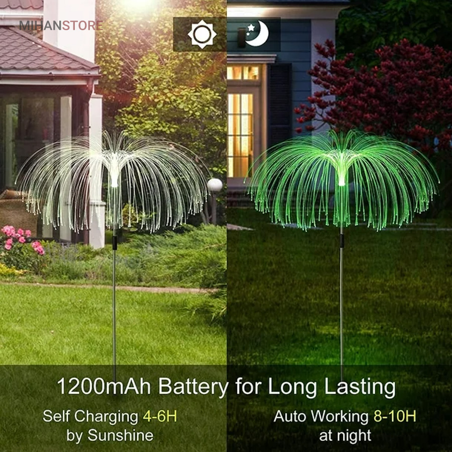 چراغ آبشاری باغچه خورشیدی