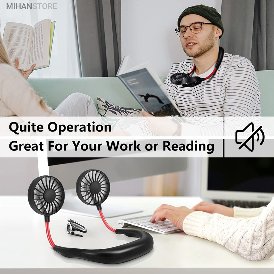 پنکه گردنی شارژی دارای LED