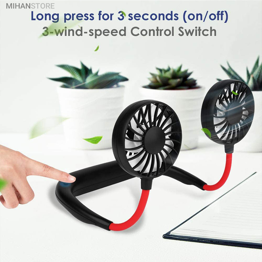 پنکه گردنی شارژی دارای LED