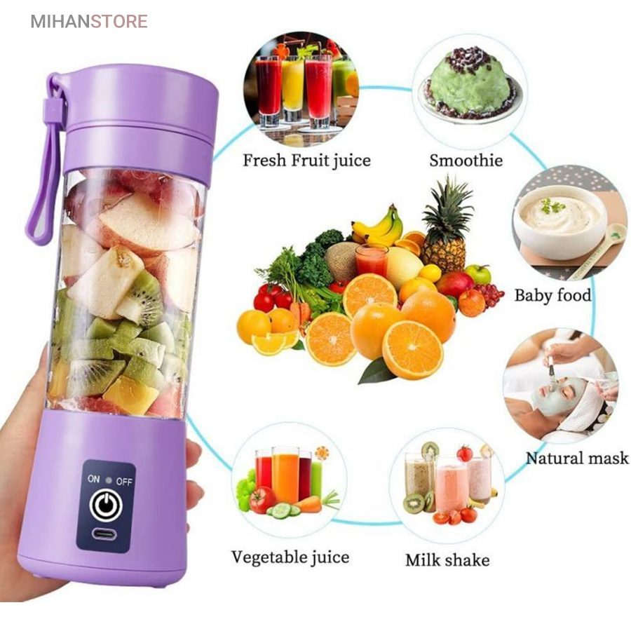 مخلوط کن شارژی 6 تیغ JUICE CUP