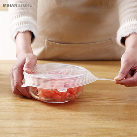 درپوش سیلیکونی 6 عددی ظروف