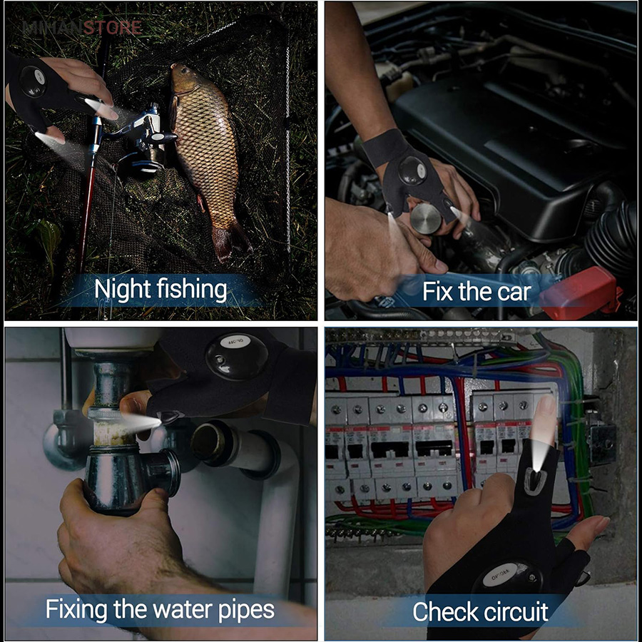 دستکش چراغ دار Glove light