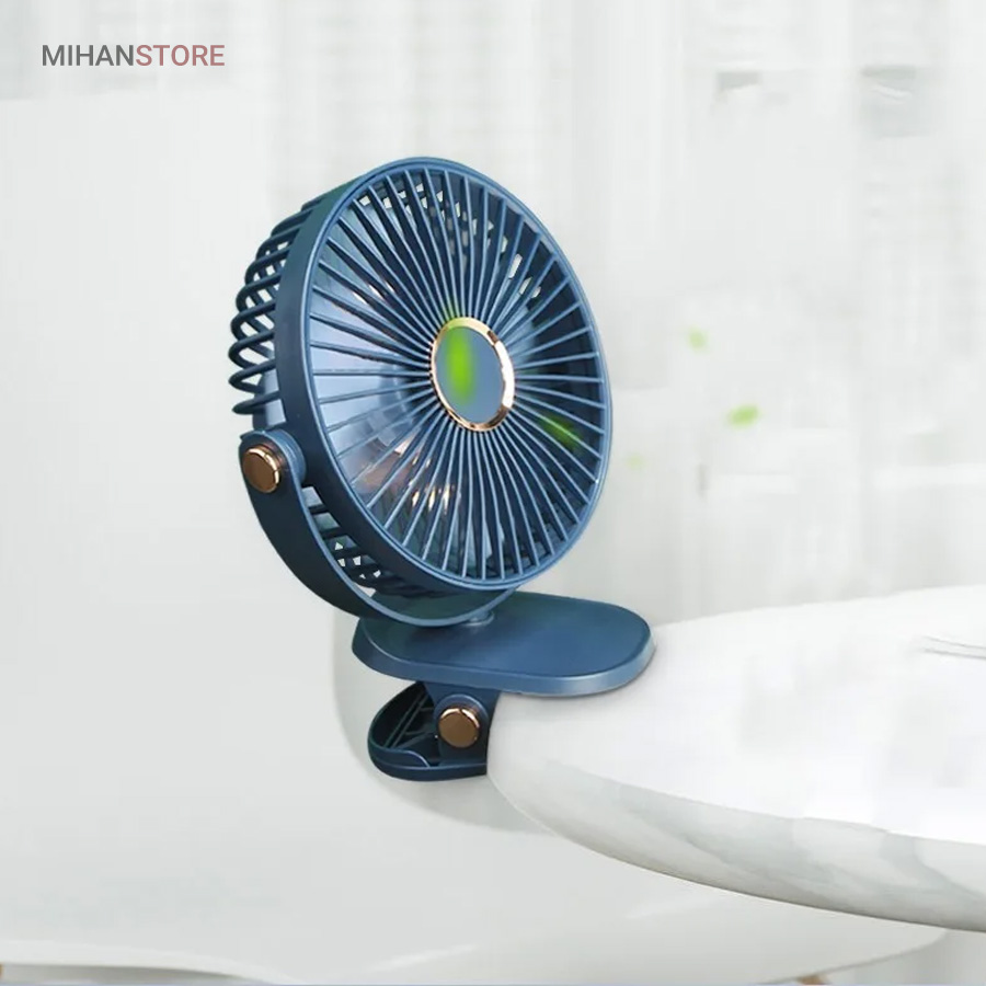 مینی پنکه شارژی گیره دار