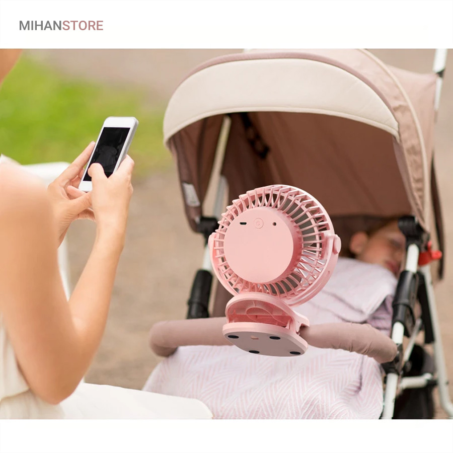 مینی پنکه شارژی گیره دار