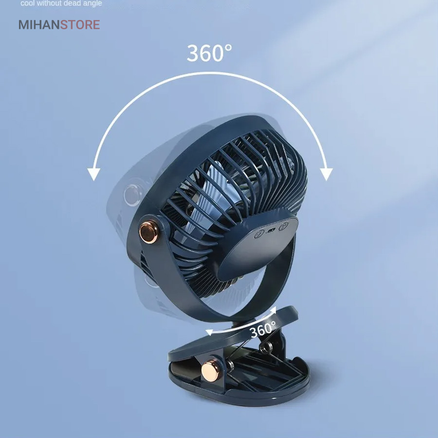 مینی پنکه شارژی گیره دار