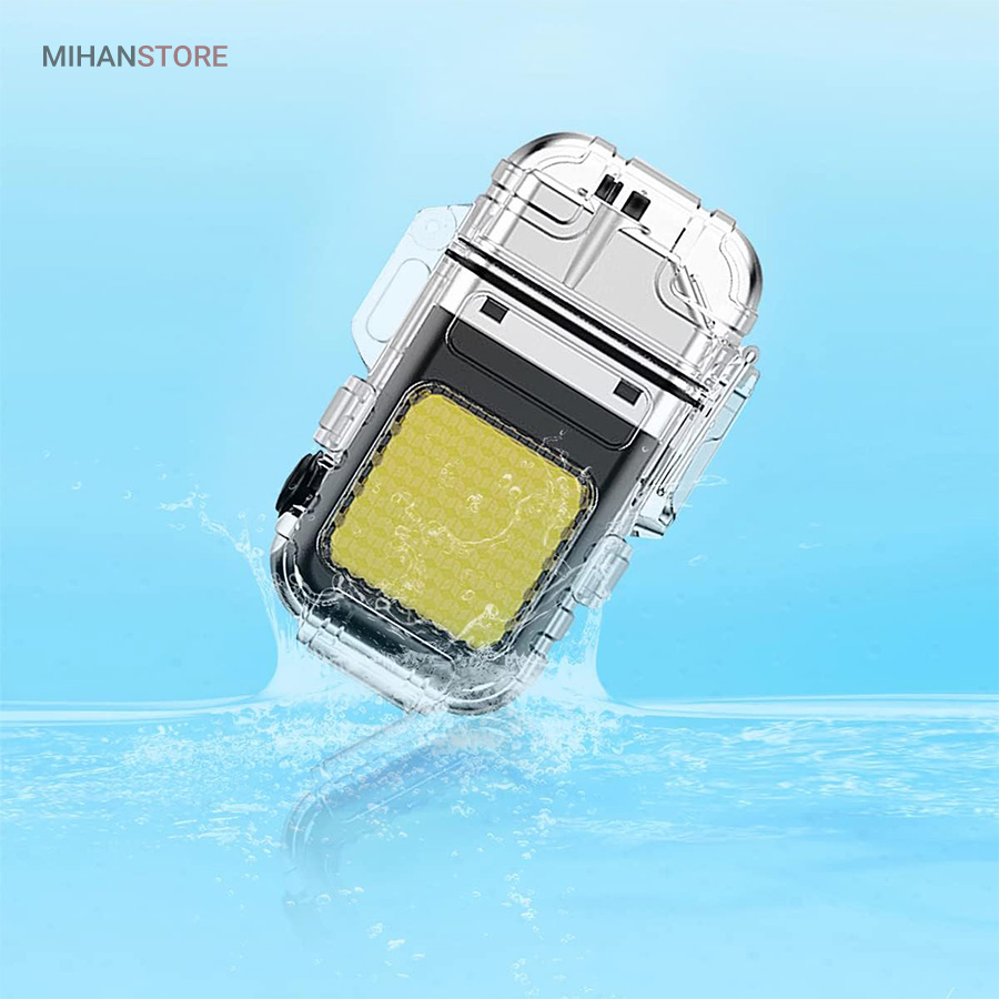 فندک الکتریکی (شارژی) چراغ قوه دار