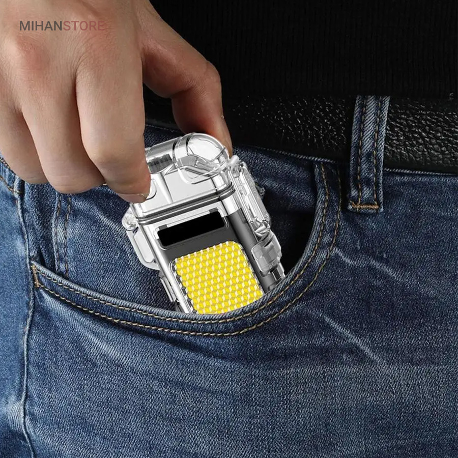 فندک الکتریکی (شارژی) چراغ قوه دار