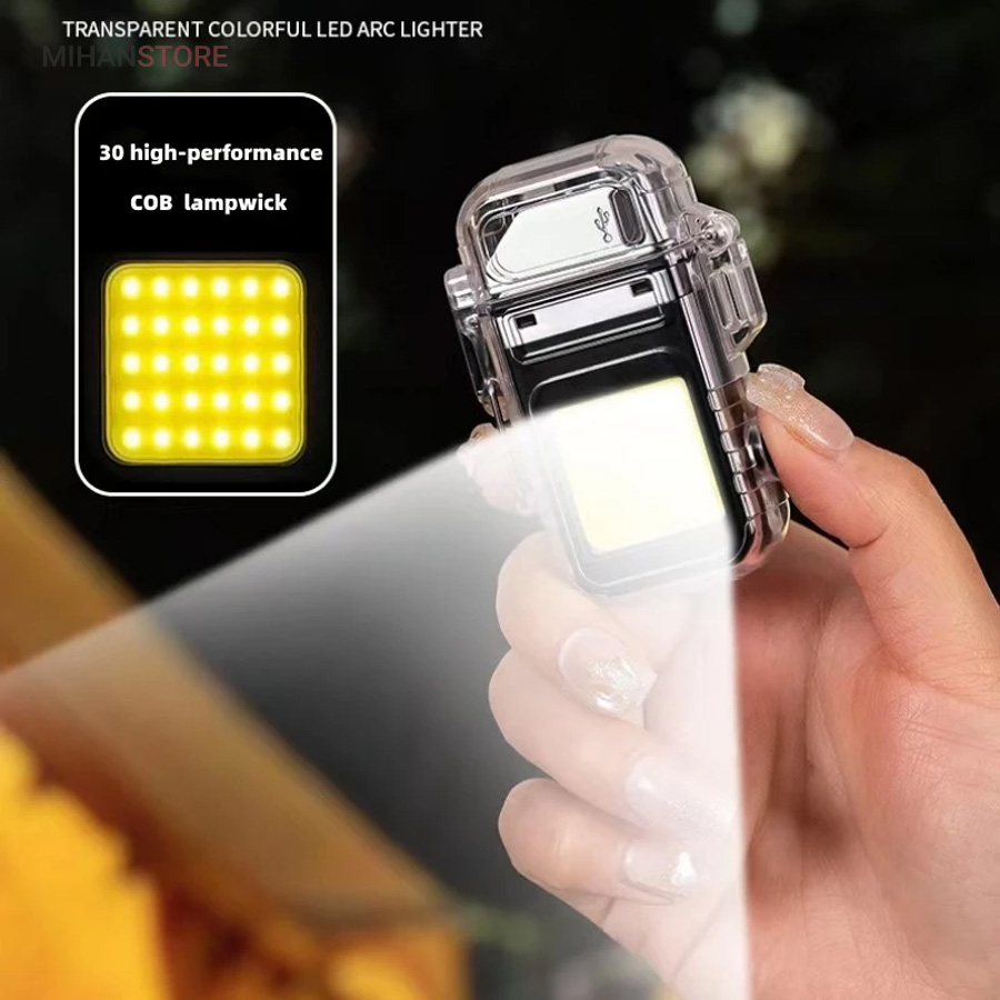 فندک الکتریکی (شارژی) چراغ قوه دار