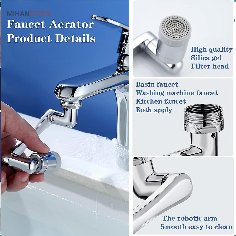 سر شیر آب متحرک مدل بازویی