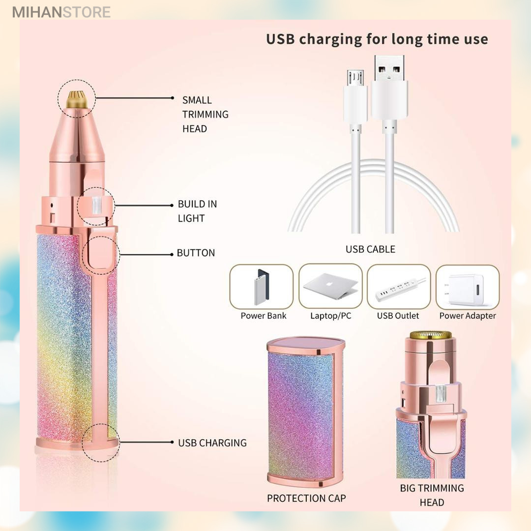 موزن ماتیکی دو کاره شارژی صورت و بدن