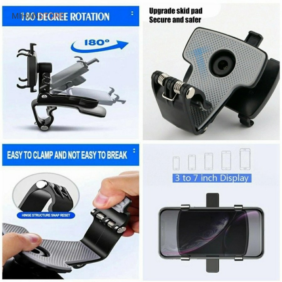 هولدر موبایل جلو داشبورد و سایه بان