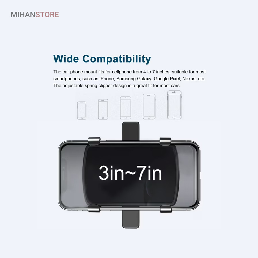 هولدر موبایل جلو داشبورد و سایه بان