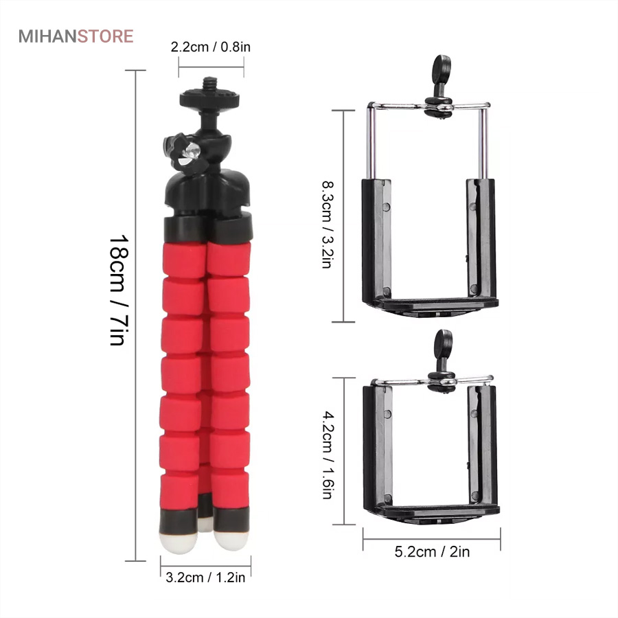 سه پایه دوربین و موبایل Spider