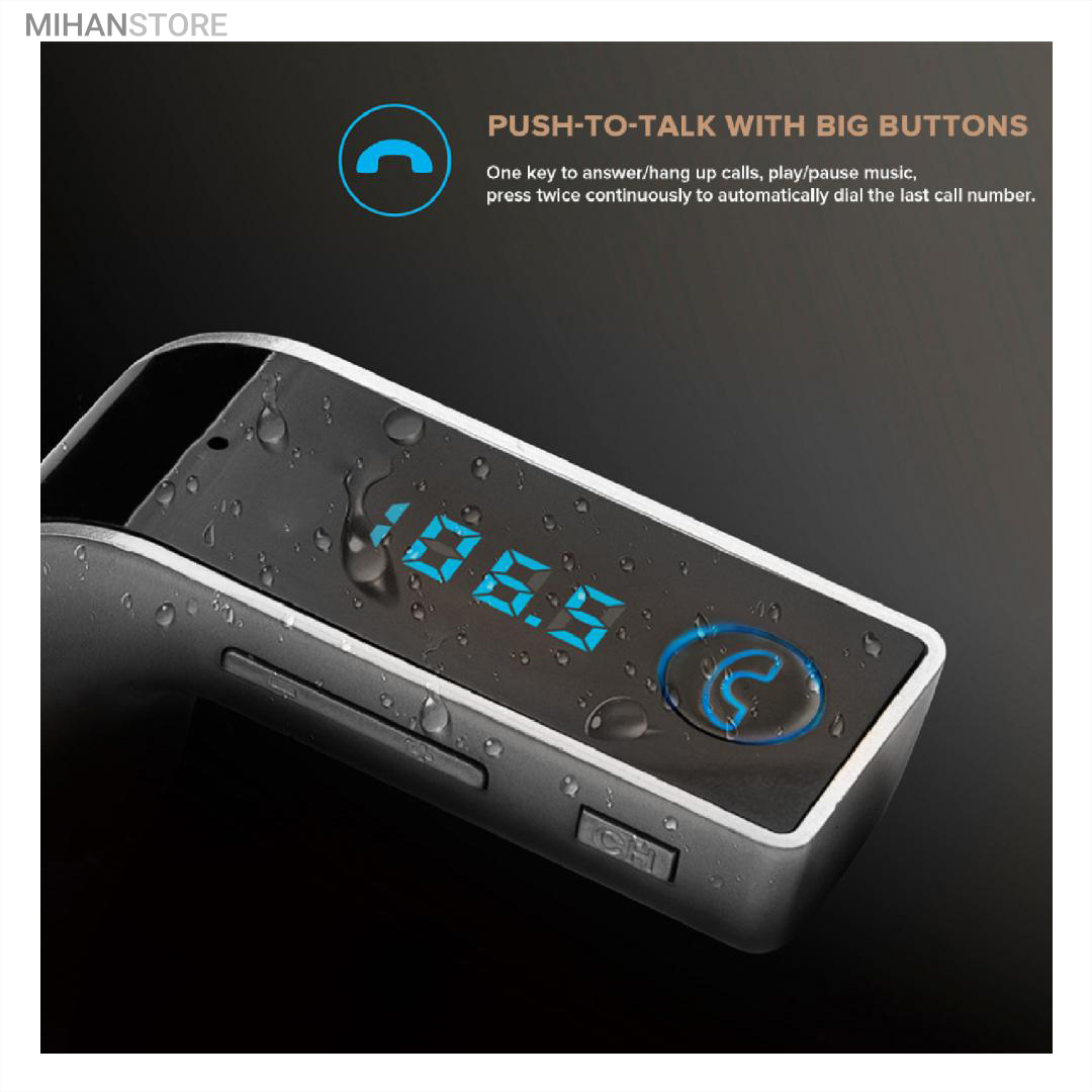 شارژر فندکی بلوتوث و اف ام پلیر خودرو