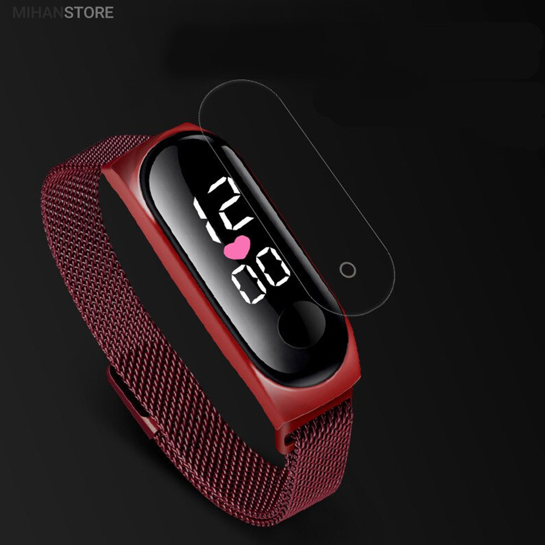 ساعت LED بند مگنتی طرح شیائومی