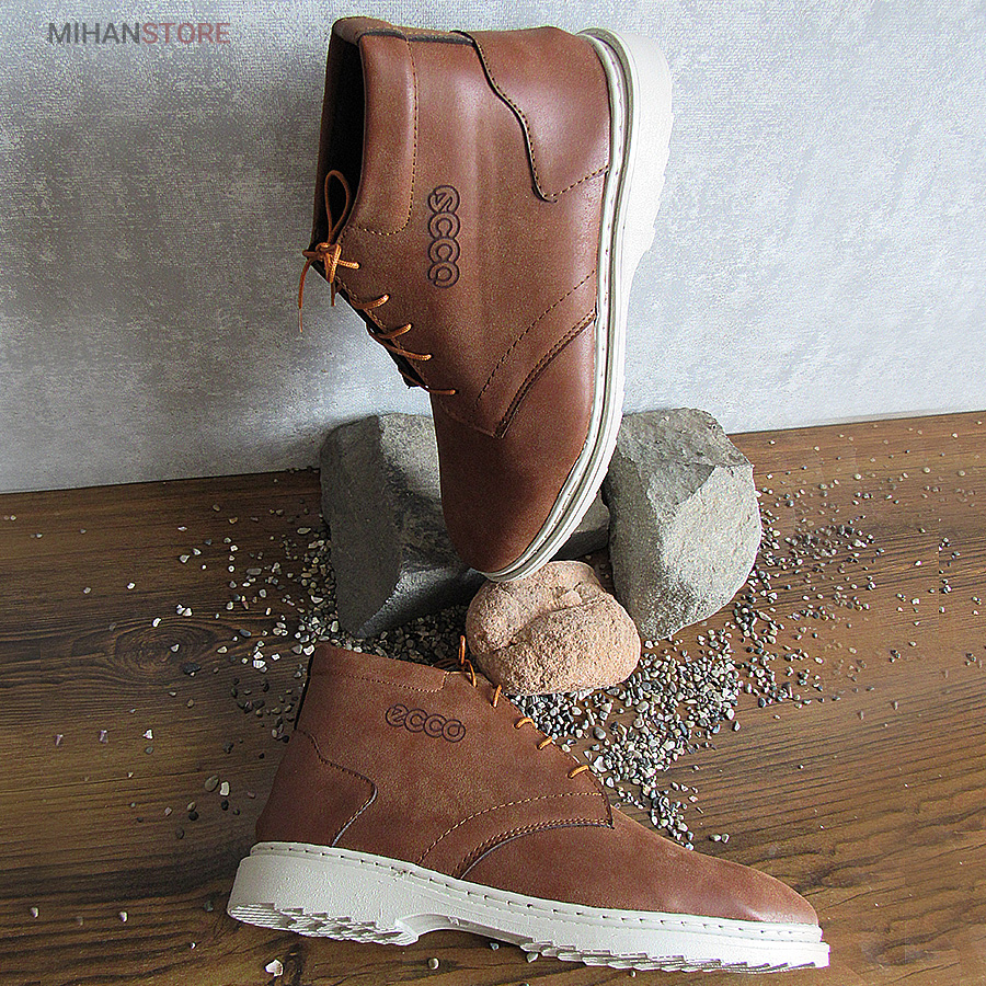 کفش ساقدار مردانه Brown ecco